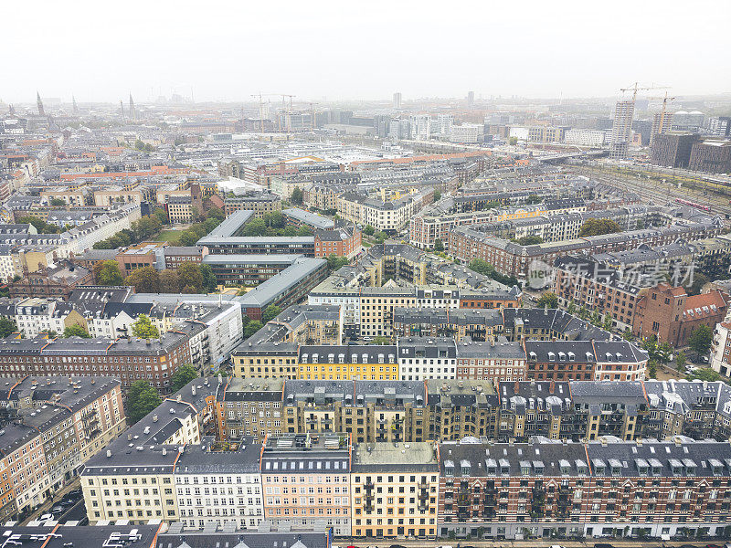 Copenhagen cityscape: Vesterbro and Sønder Boulevard